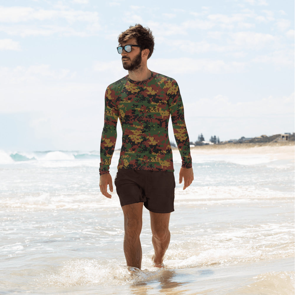 Burma (Myanmar) Tatmadaw Digital CAMO Men’s Rash Guard - XS - Mens