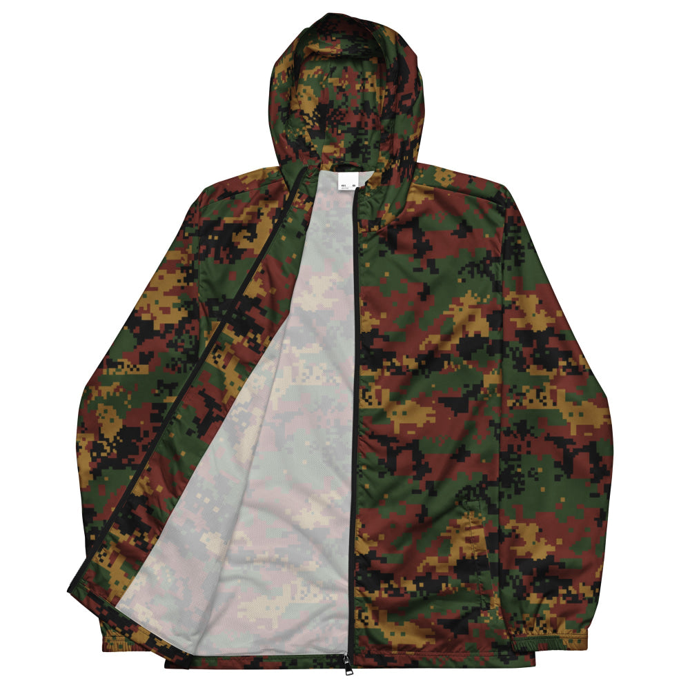 Burma (Myanmar) Tatmadaw Digital CAMO Men’s windbreaker - Mens Windbreaker