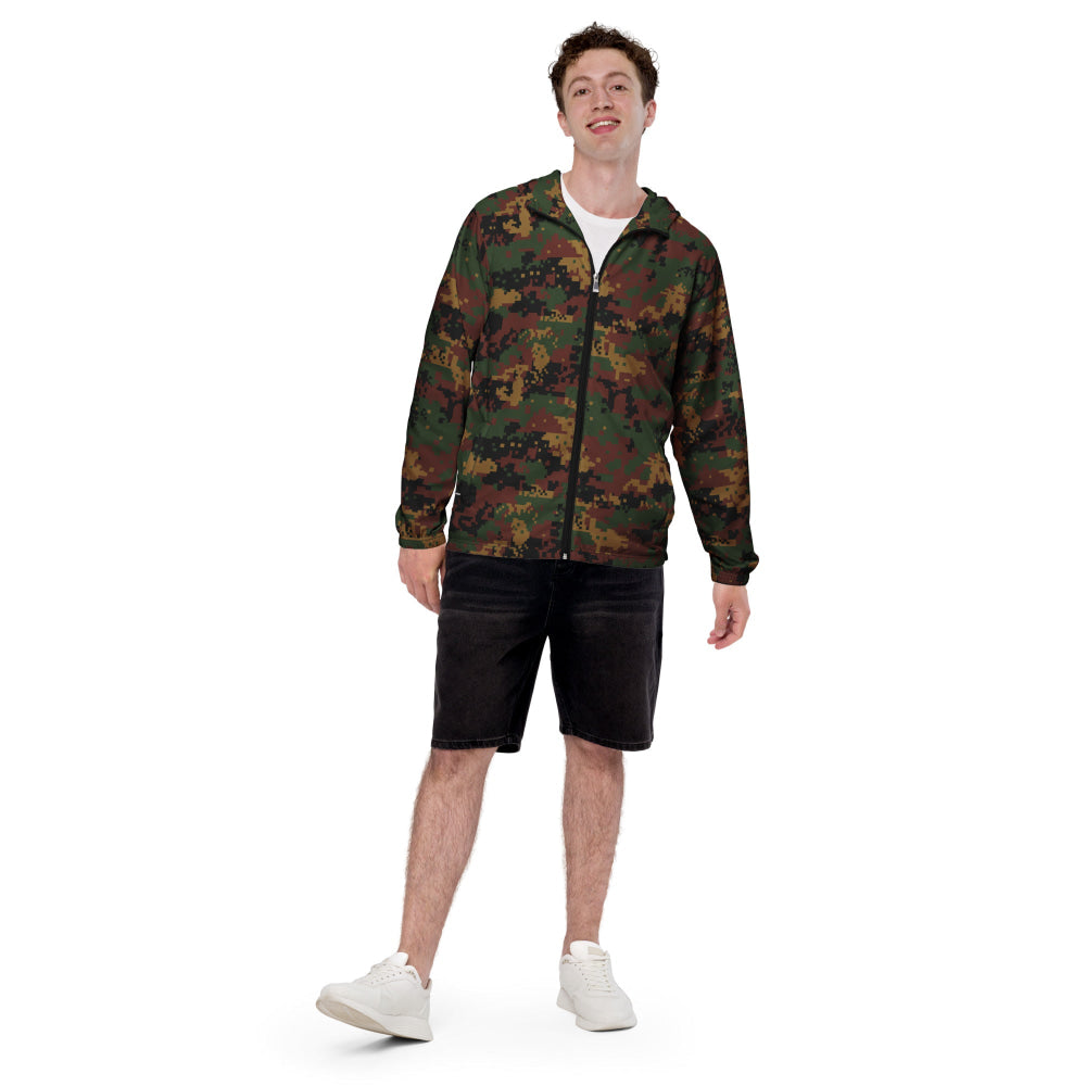 Burma (Myanmar) Tatmadaw Digital CAMO Men’s windbreaker - Mens Windbreaker