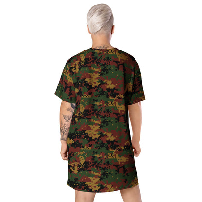 Burma (Myanmar) Tatmadaw Digital CAMO T-shirt dress - Womens T-Shirt Dress