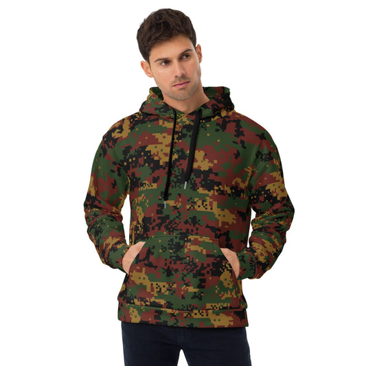 Burma (Myanmar) Tatmadaw Digital CAMO Unisex Hoodie - 2XS