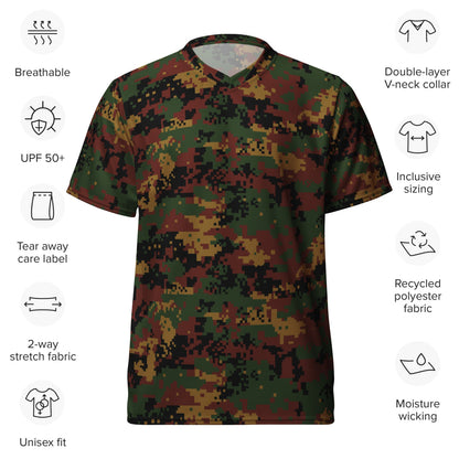 Burma (Myanmar) Tatmadaw Digital CAMO unisex sports jersey - Unisex Sports Jersey