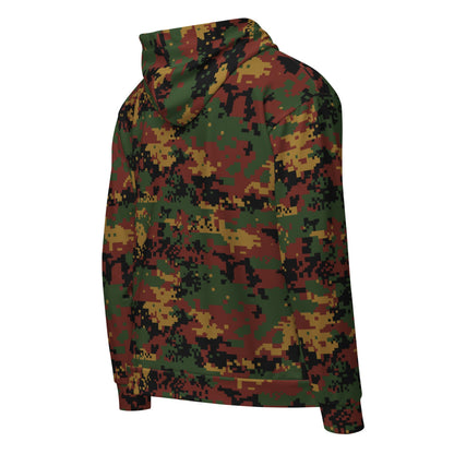 Burma (Myanmar) Tatmadaw Digital CAMO Unisex zip hoodie - Zip Hoodie