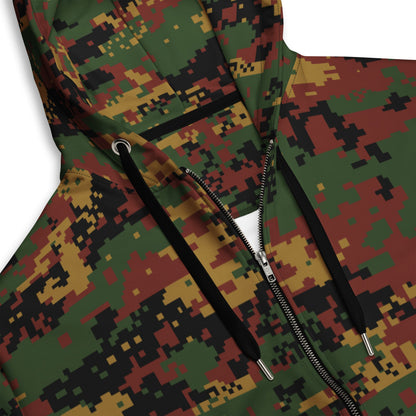 Burma (Myanmar) Tatmadaw Digital CAMO Unisex zip hoodie - Zip Hoodie