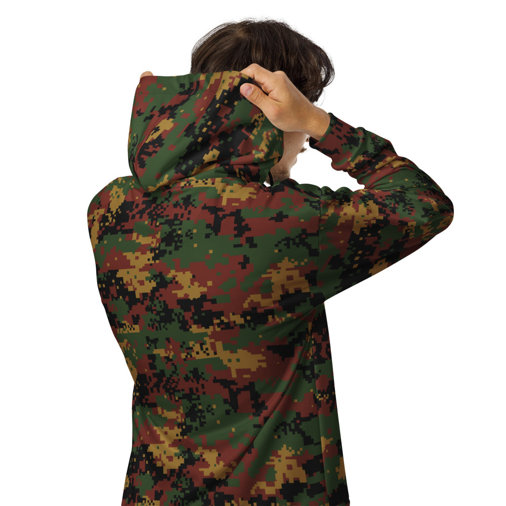 Burma (Myanmar) Tatmadaw Digital CAMO Unisex zip hoodie - Zip Hoodie