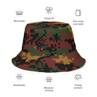 Burma (Myranmar) Tatmadaw Digital CAMO Reversible bucket hat