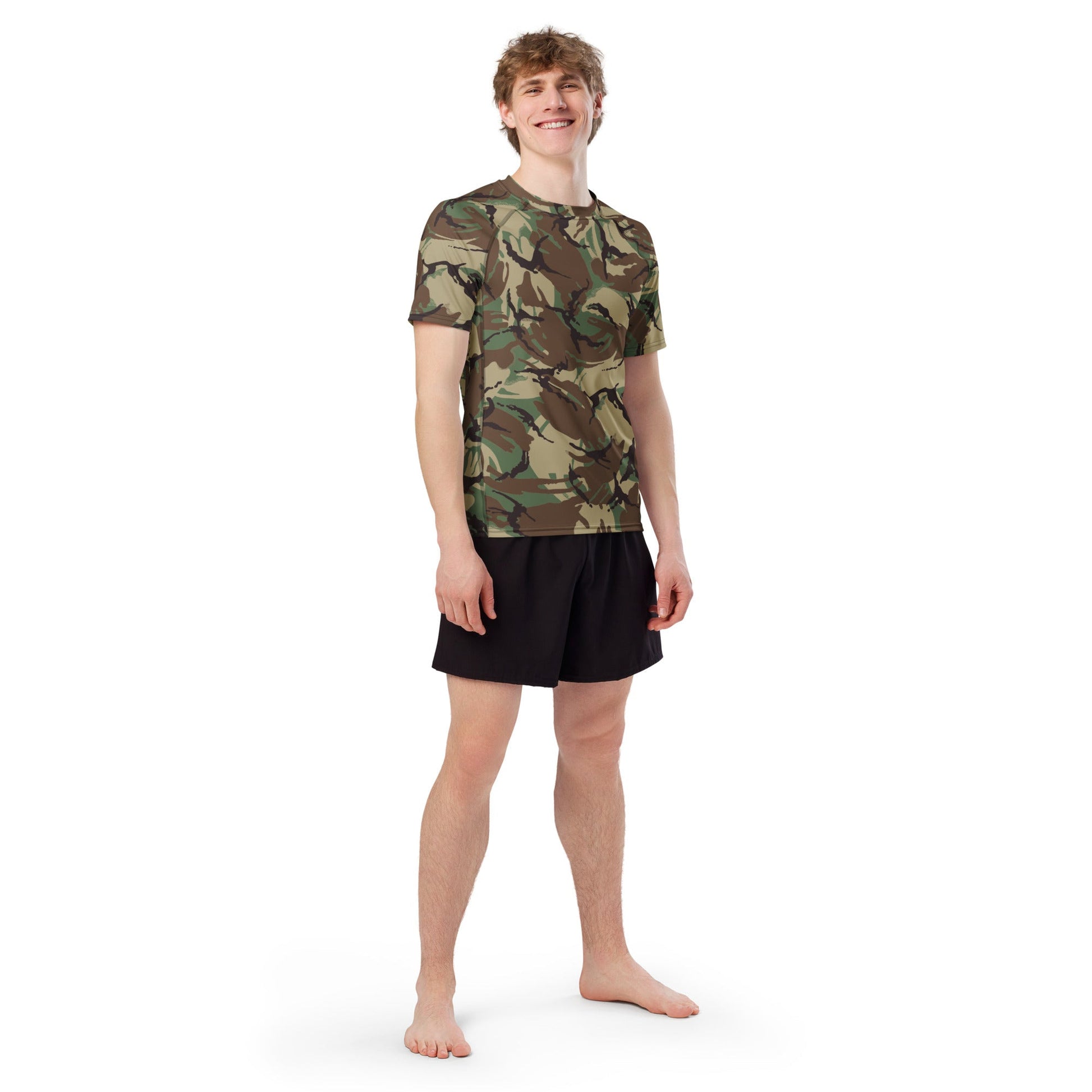 Canadian Airborne DPM CAMO Mens Short-Sleeve Rash Guard - Short-sleeve Guards