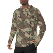 DPM Canadian Airborne CAMO Mens Sunscreen Sports Hoodie With Thumb Holes - S / White