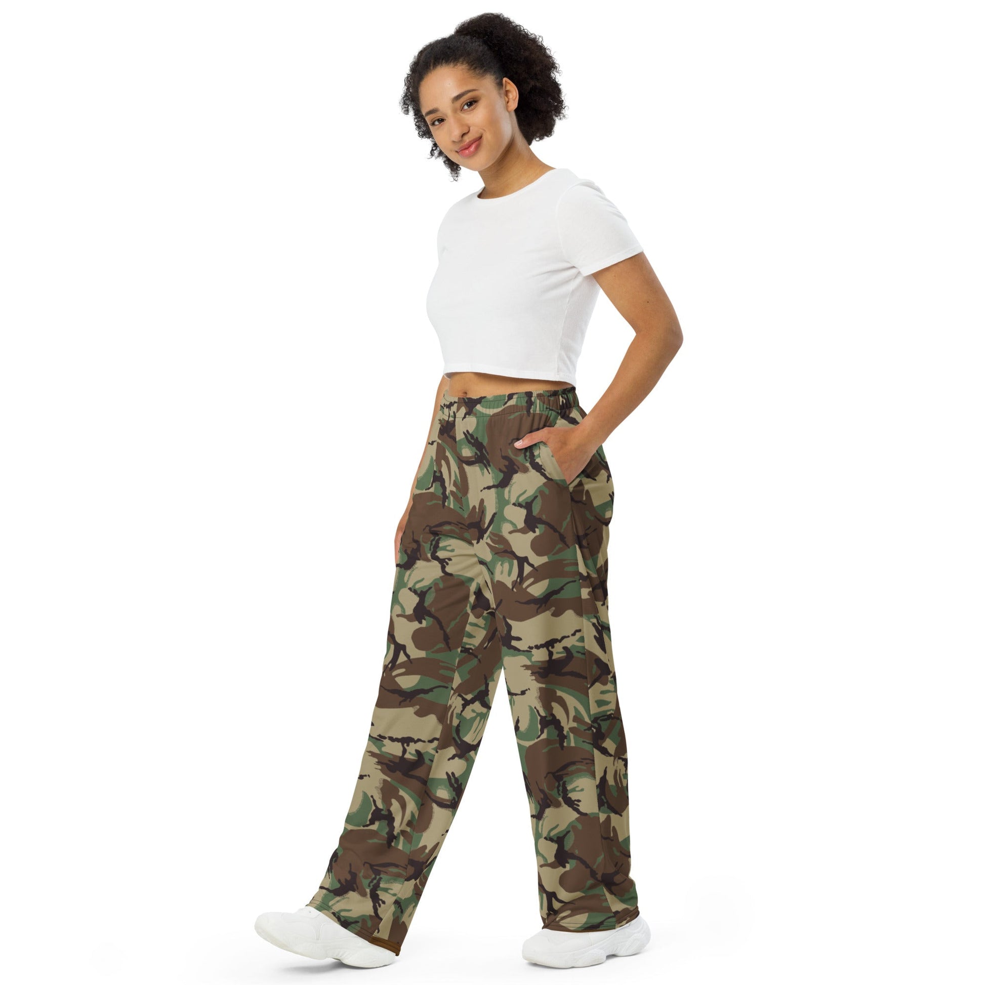 Canadian Airborne DPM CAMO unisex wide-leg pants - Wide-leg Pants