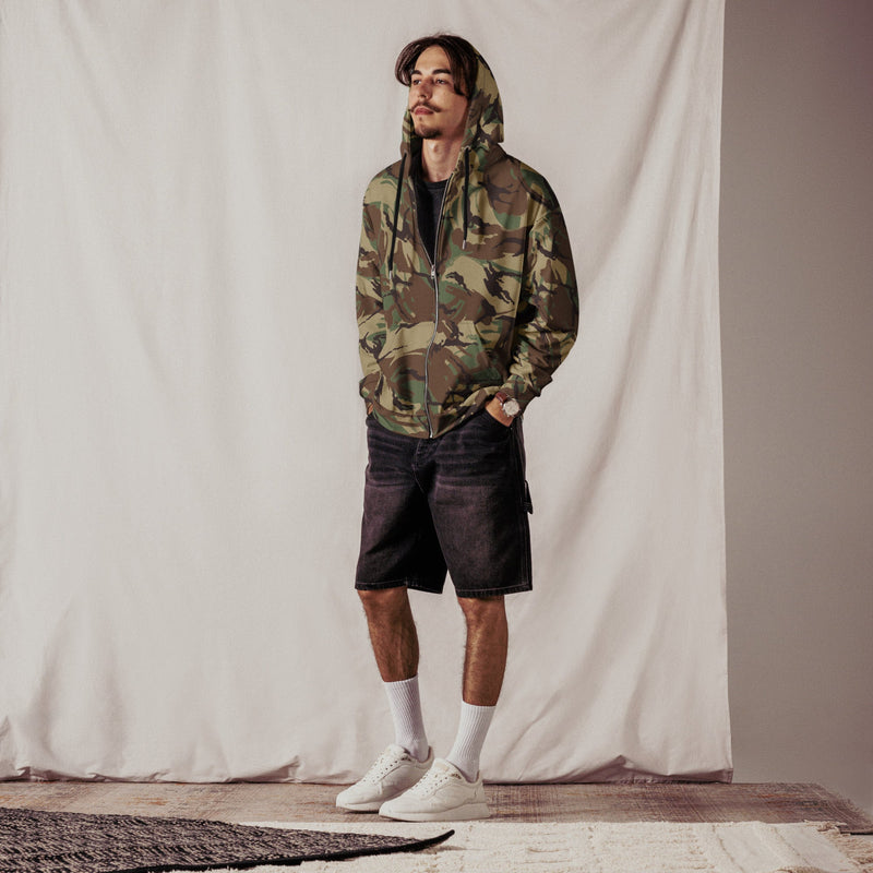 DPM Canadian Airborne CAMO Unisex Zip Hoodie