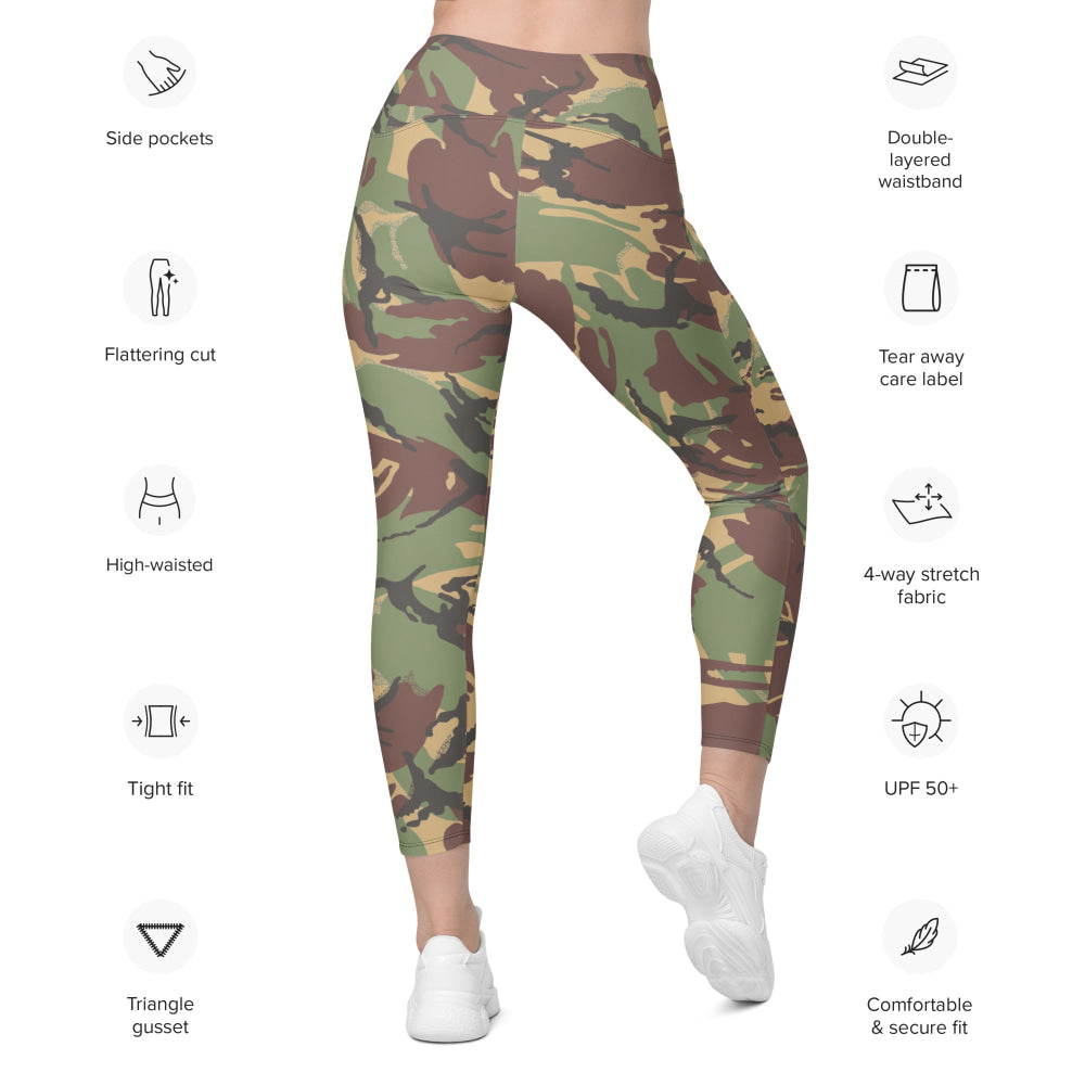 Canadian DPM Airborne Special Service Force CAMO Leggings with pockets - Womens With Pockets