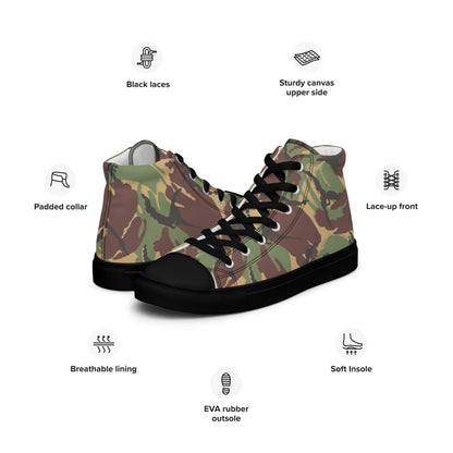 Canadian DPM Airborne Special Service Force CAMO Men’s high top canvas shoes - Mens High Top Canvas Shoes