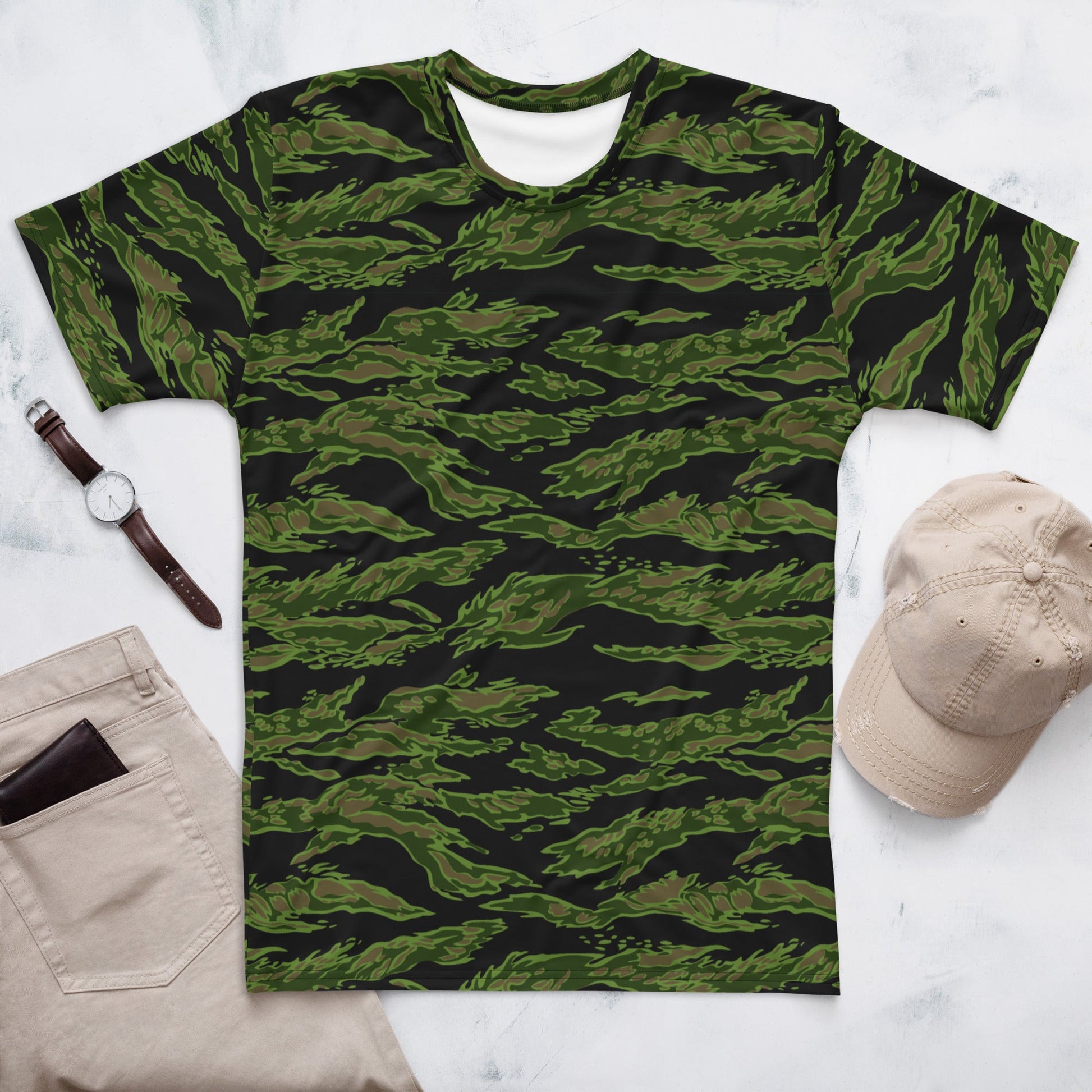 Canadian Tiger Stripe CAMO Mens t-shirt - XS - T-Shirts