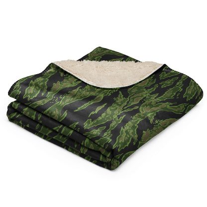Canadian Tiger Stripe CAMO Sherpa blanket - Blanket