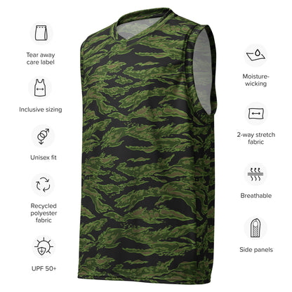 Canadian Tiger Stripe CAMO unisex basketball jersey - Basketball Jerseys