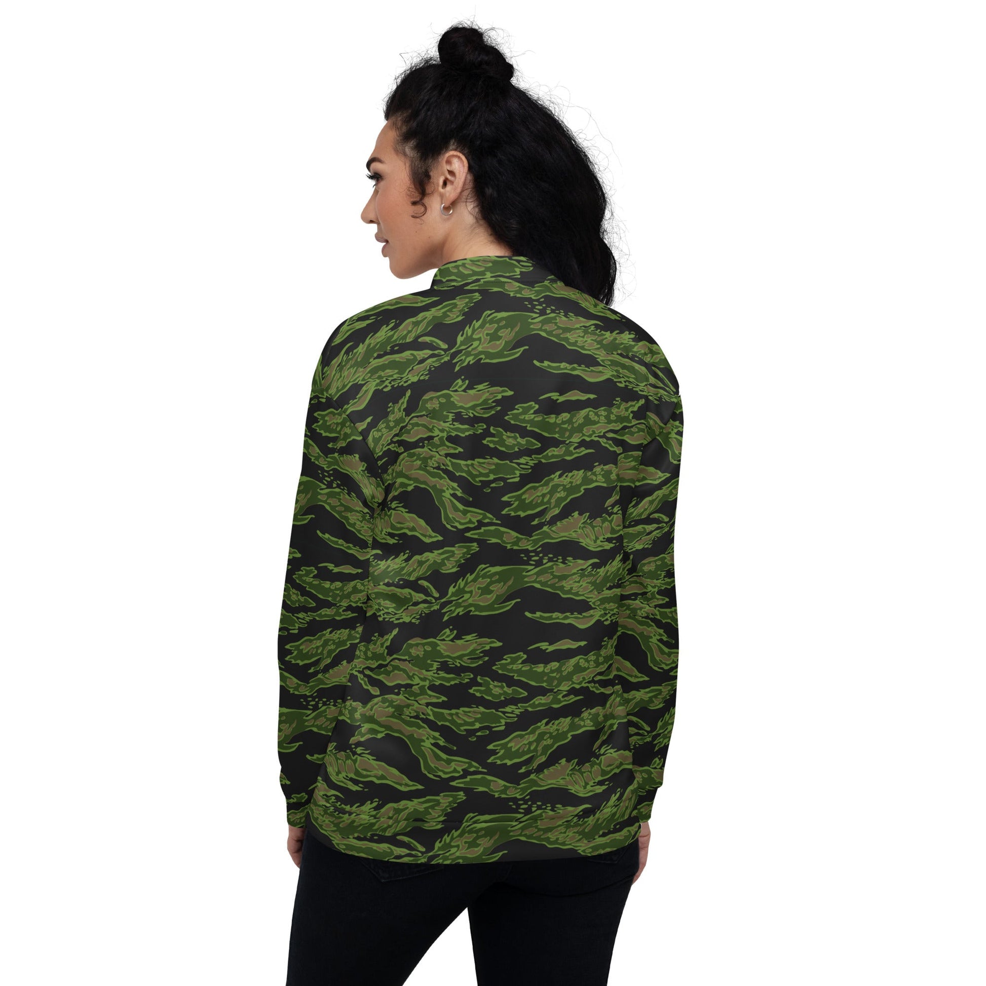 Canadian Tiger Stripe CAMO Unisex Bomber Jacket - Jackets