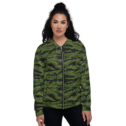 Canadian Tiger Stripe CAMO Unisex Bomber Jacket - Jackets
