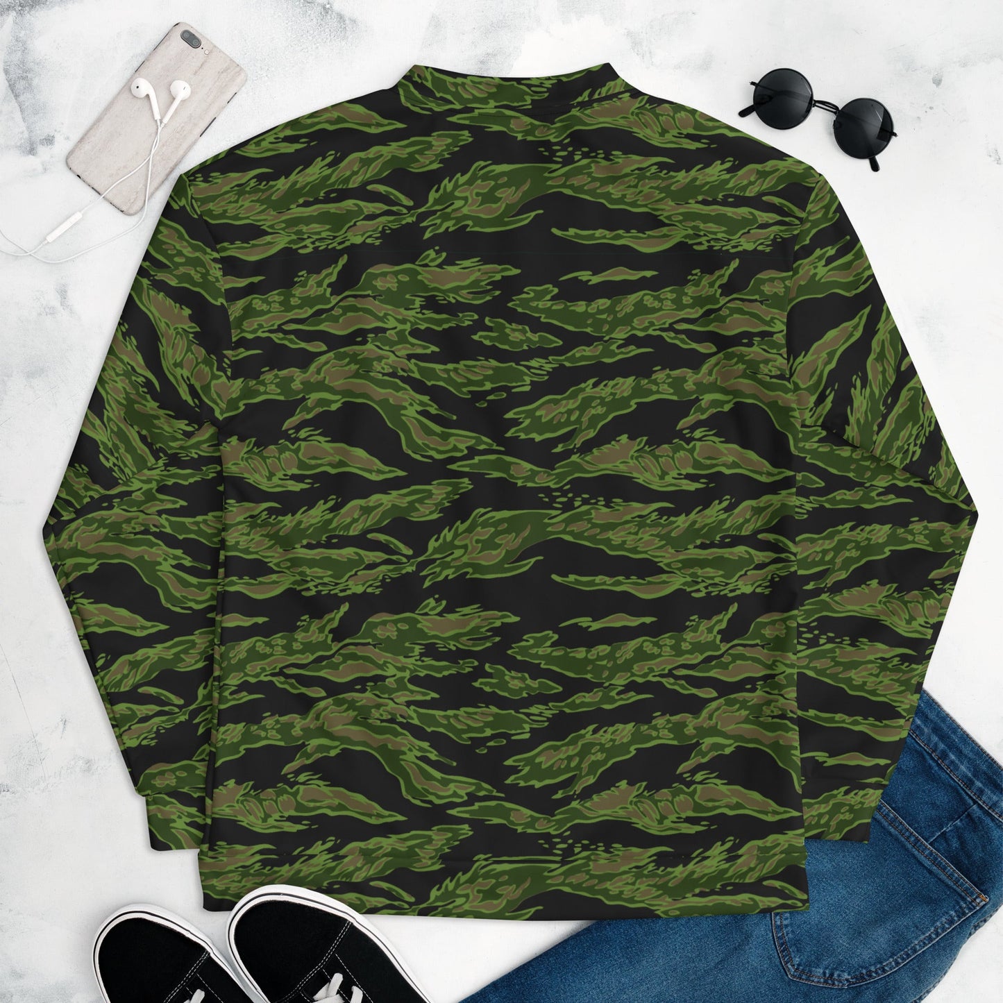 Canadian Tiger Stripe CAMO Unisex Bomber Jacket - Jackets