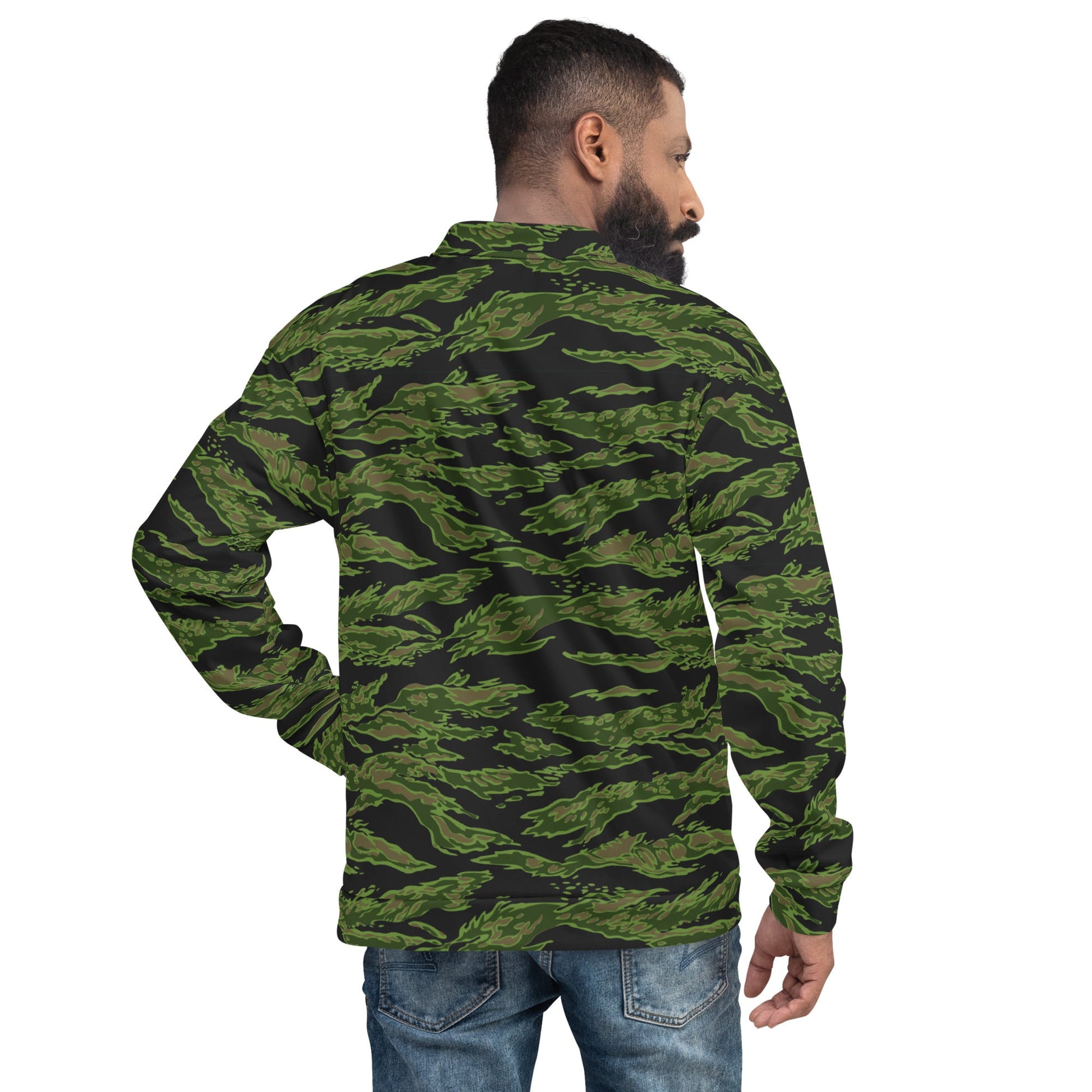 Canadian Tiger Stripe CAMO Unisex Bomber Jacket - Jackets