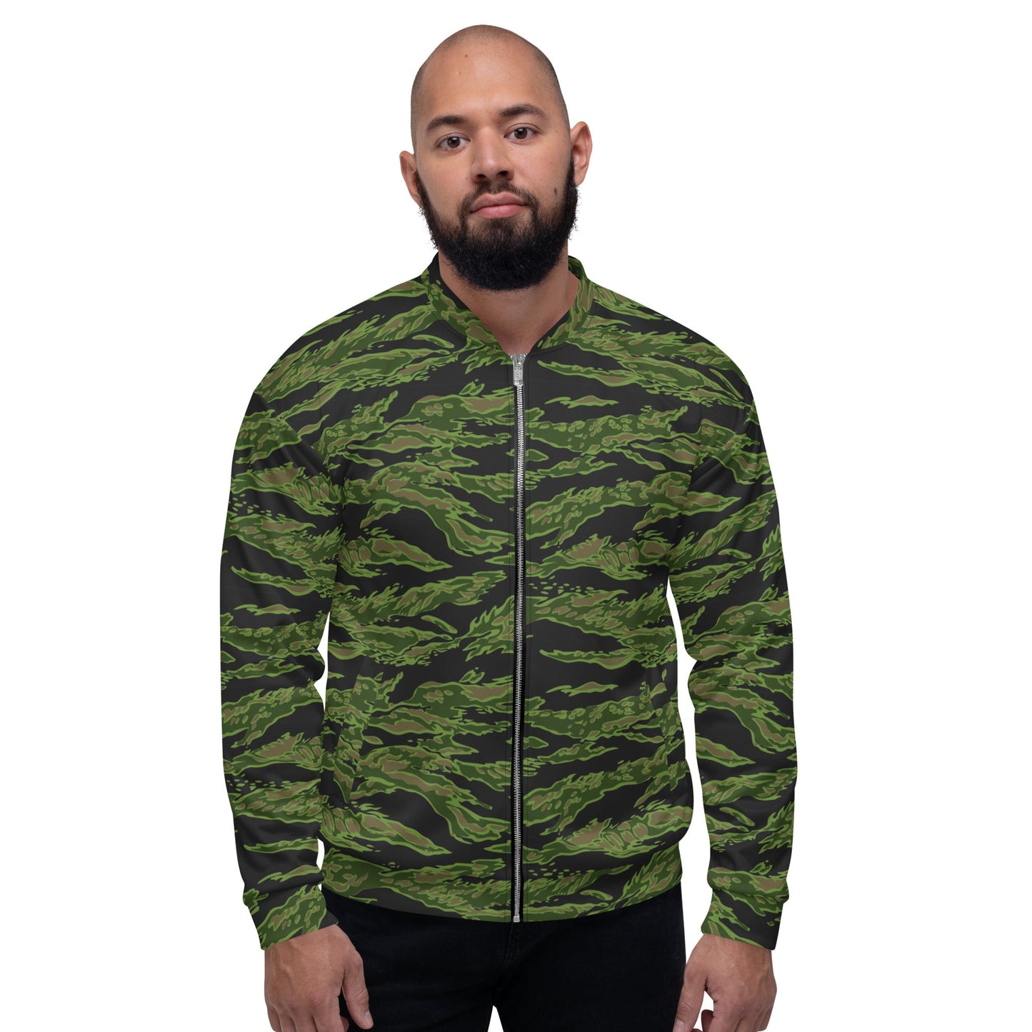 Canadian Tiger Stripe CAMO Unisex Bomber Jacket - Jackets