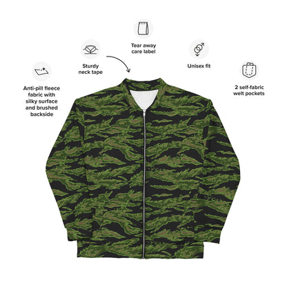 Canadian Tiger Stripe CAMO Unisex Bomber Jacket - Jackets