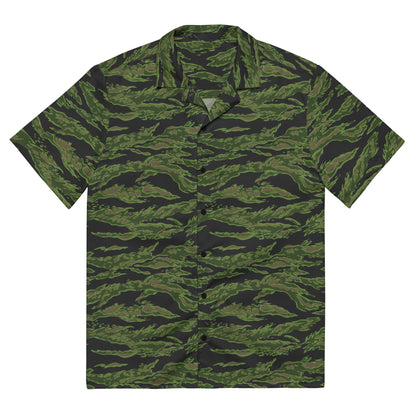 Canadian Tiger Stripe CAMO Unisex button shirt - 2XS - Button Shirts