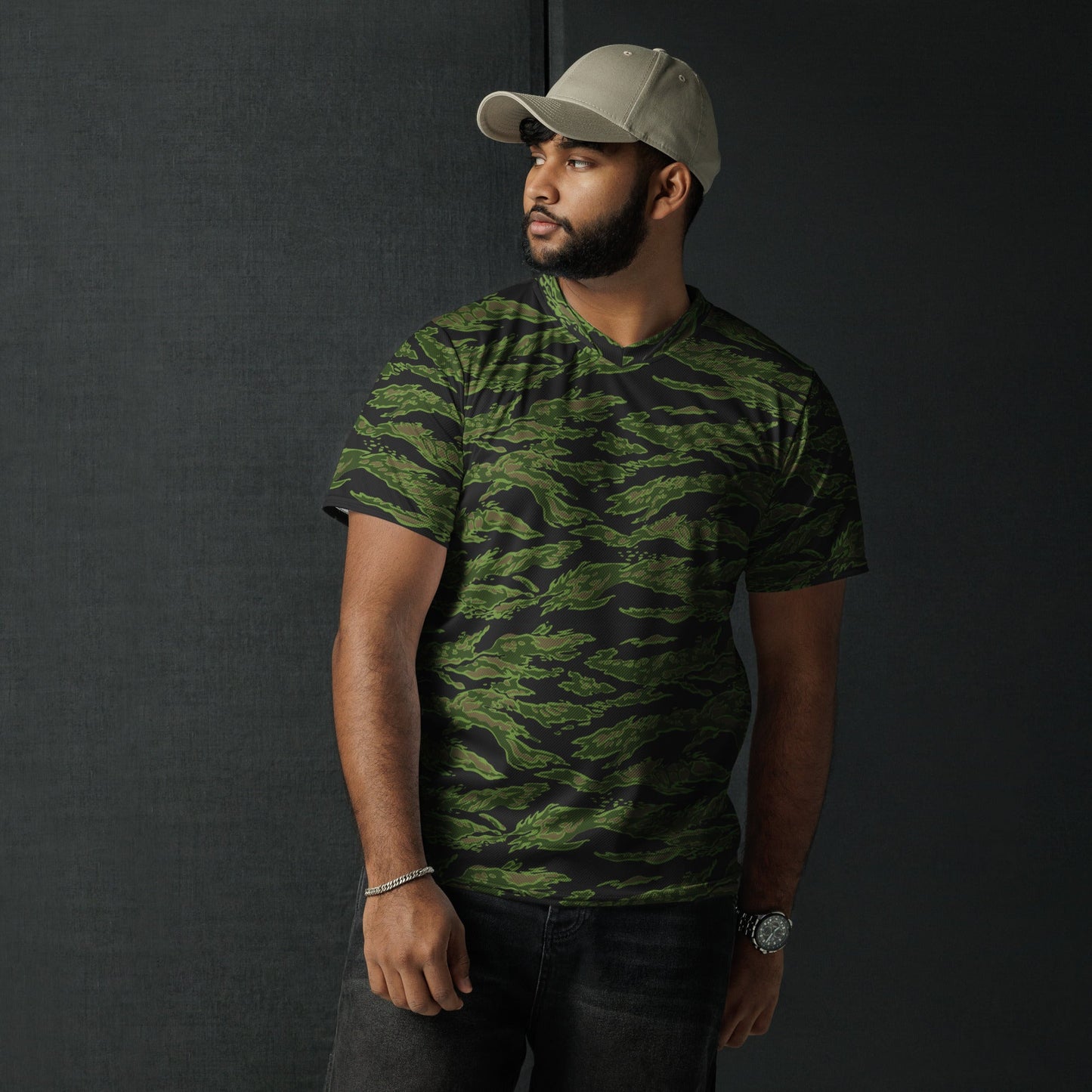 Canadian Tiger Stripe CAMO unisex sports jersey Sports Jerseys