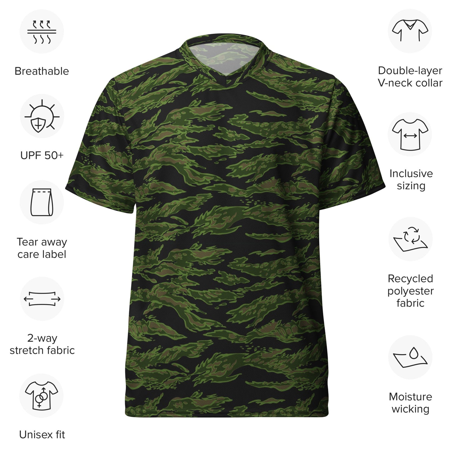 Canadian Tiger Stripe CAMO unisex sports jersey Sports Jerseys