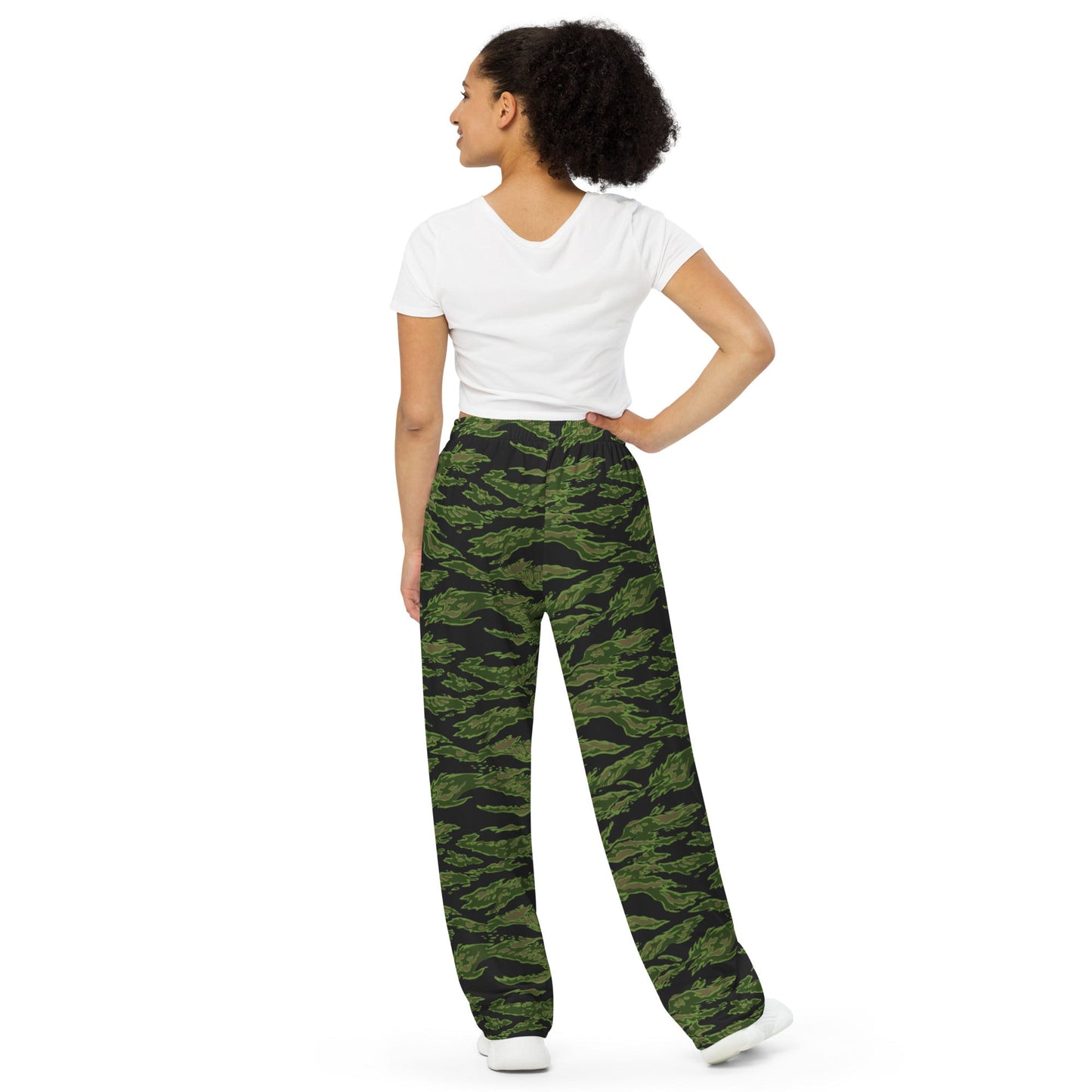 Canadian Tiger Stripe CAMO unisex wide leg pants Wide Pants