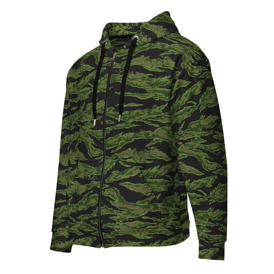 Canadian Tiger Stripe CAMO Unisex zip hoodie Zip Hoodies