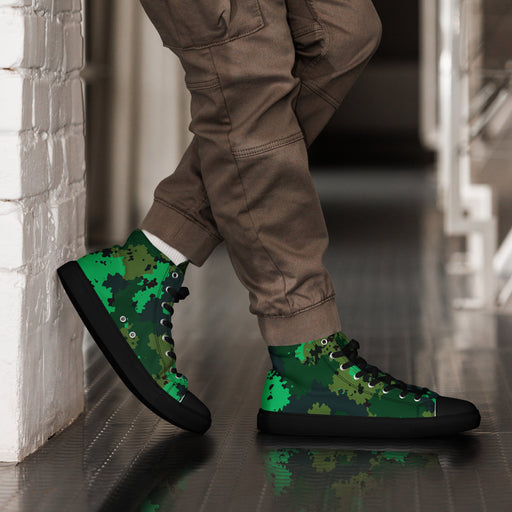 Carnival Reaper Tactical CAMO Mens High-Top Canvas Shoes - Black / 5