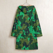 Carnival Reaper Tactical CAMO Men’s Horn Button Long Fleece Coat - Jacket