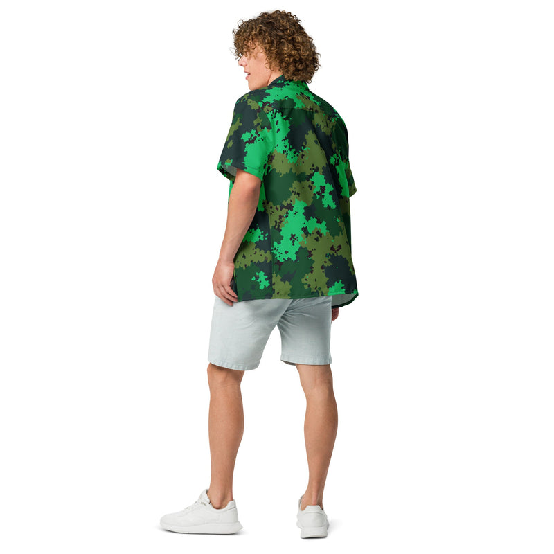 Carnival Reaper Tactical CAMO Unisex Short-Sleeve Button Shirt - Button-Up