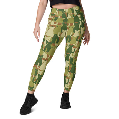 Cat-meow-flage CAMO Leggings with pockets - Womens With Pockets