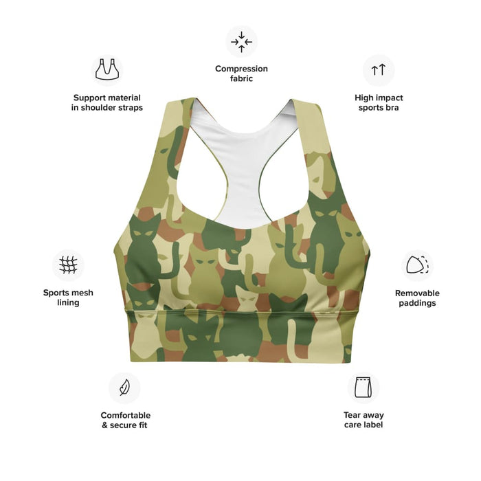 German WW2 Erbsenmuster Pea Dot CAMO Longline sports bra