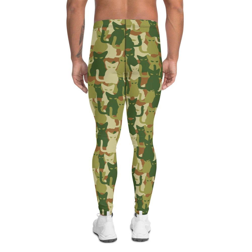 Cat-meow-flage CAMO Men’s Leggings - Mens