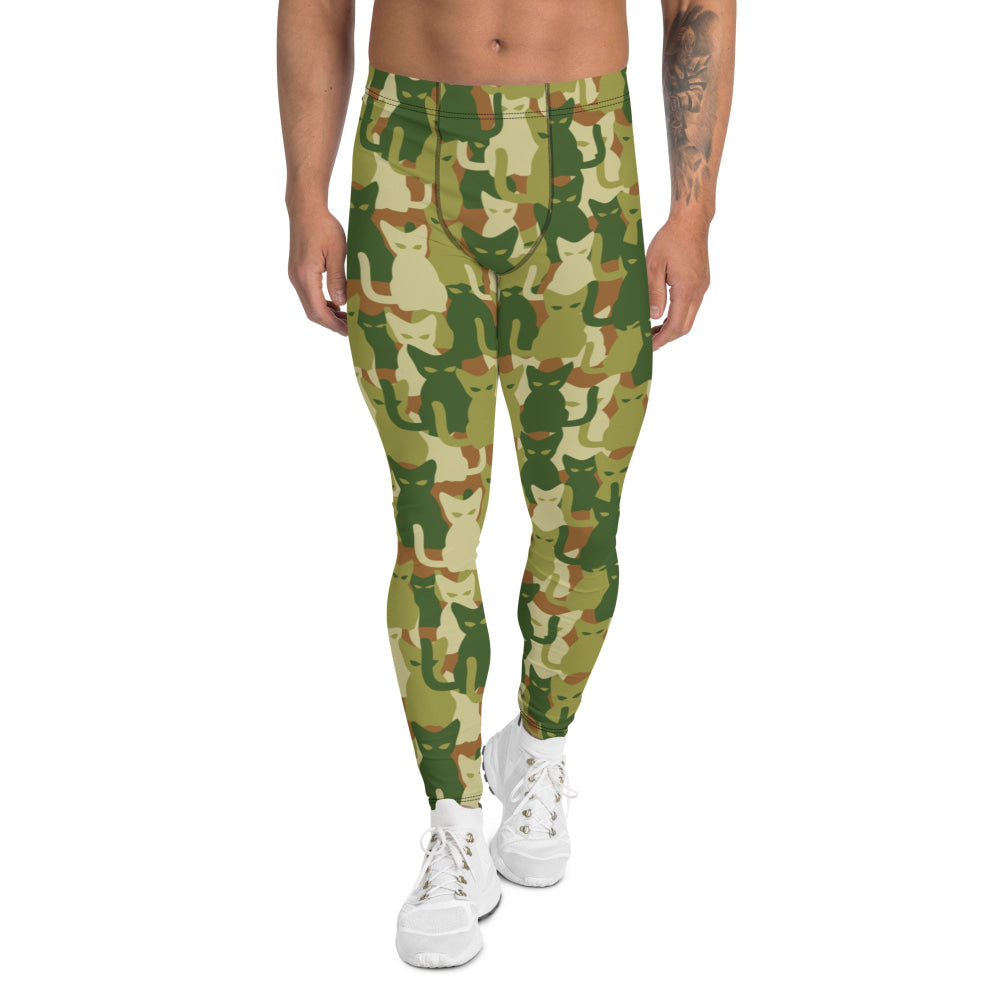 Cat-meow-flage CAMO Men’s Leggings - XS - Mens