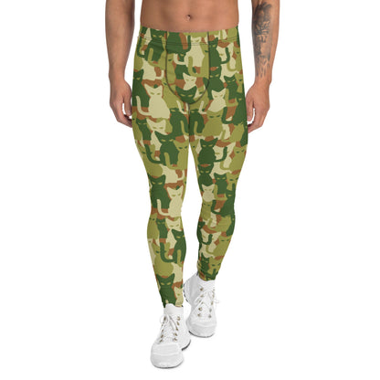 Cat-meow-flage CAMO Men’s Leggings - XS - Mens