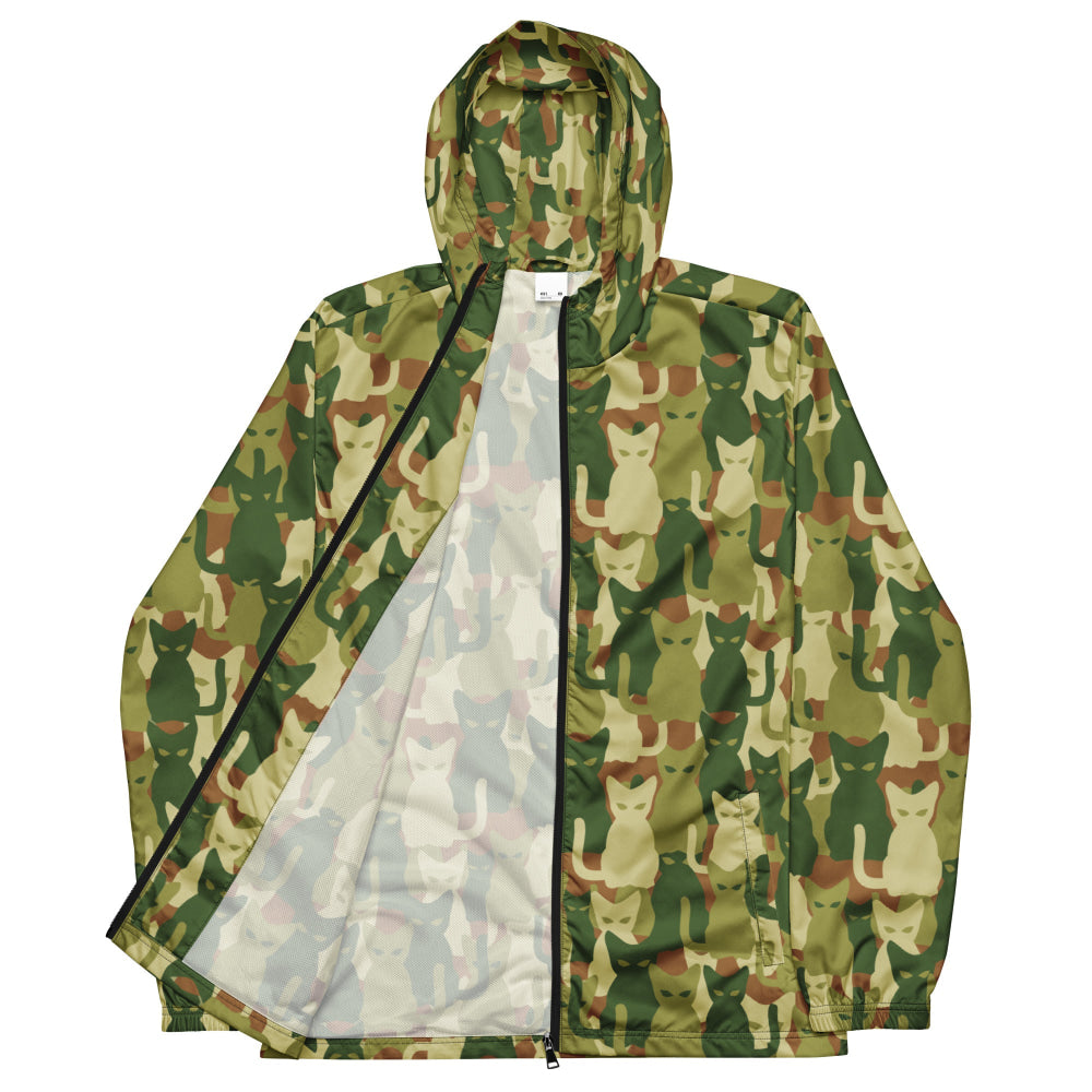 Cat-meow-flage CAMO Men’s windbreaker - Mens Windbreaker