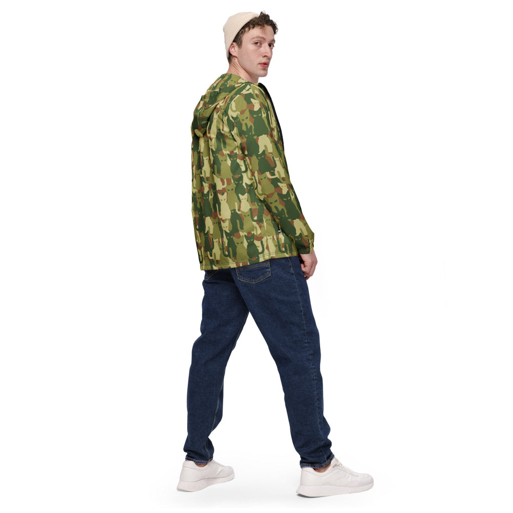 Cat-meow-flage CAMO Men’s windbreaker - Mens Windbreaker