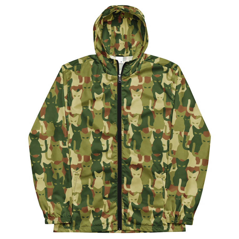 Cat-meow-flage CAMO Men’s windbreaker - Mens Windbreaker