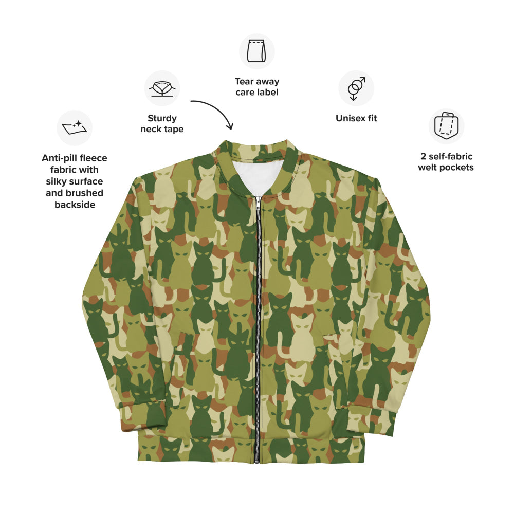 Cat-meow-flage CAMO Unisex Bomber Jacket