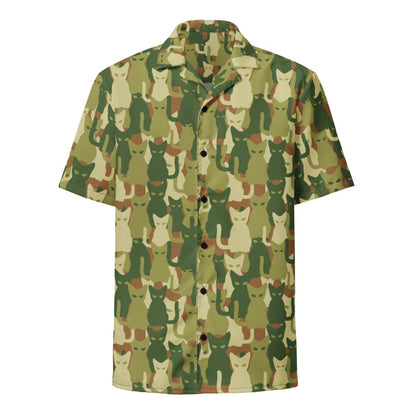 Cat-meow-flage CAMO Unisex button shirt