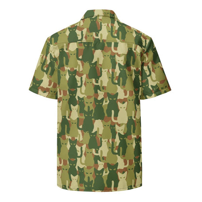 Cat-meow-flage CAMO Unisex button shirt