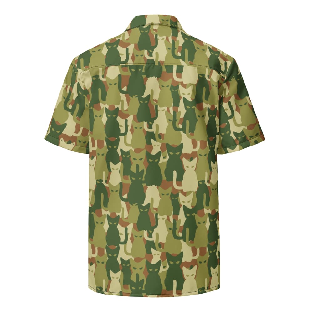 Cat-meow-flage CAMO Unisex button shirt