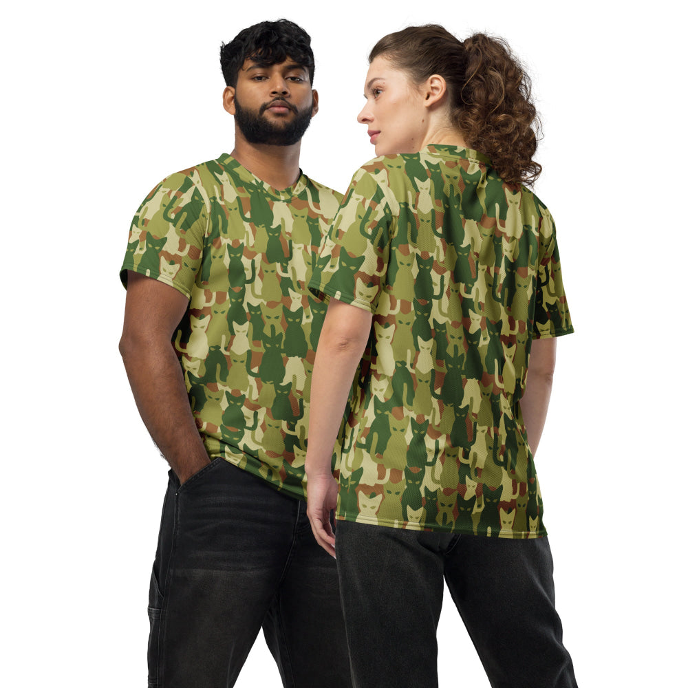 Cat-meow-flage CAMO unisex sports jersey - 2XS - Unisex Sports Jersey