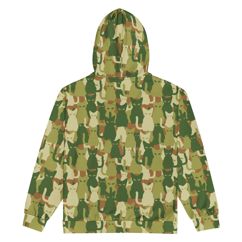 Cat-meow-flage CAMO Unisex zip hoodie - Zip Hoodie