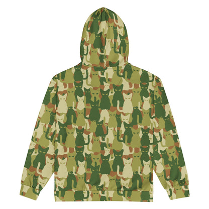 Cat-meow-flage CAMO Unisex zip hoodie - Zip Hoodie