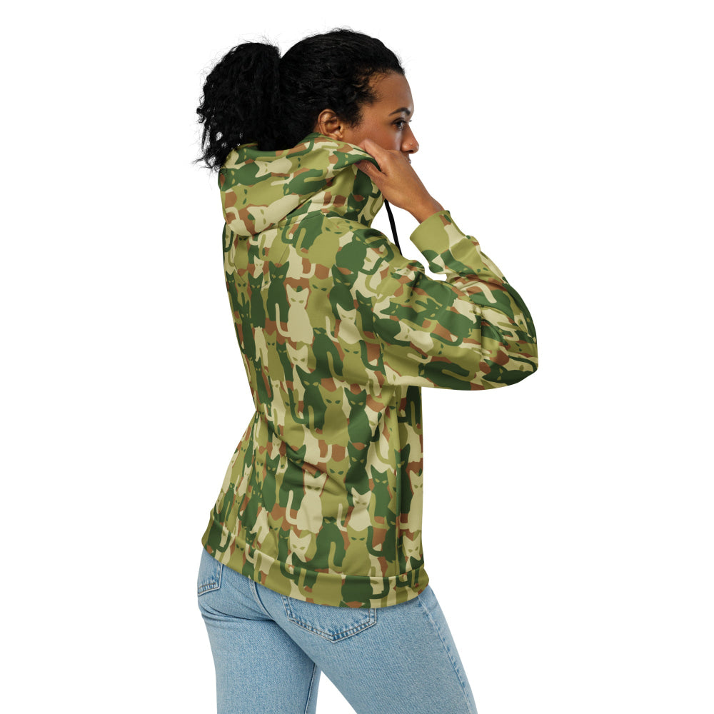 Cat-meow-flage CAMO Unisex zip hoodie - Zip Hoodie