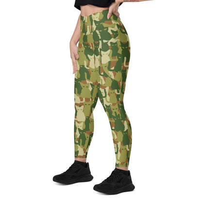 Cat-meow-flage CAMO Women’s Leggings with pockets